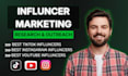 do manage research and outreach high quality influencers for brand growth