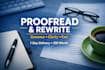 proofread and rewrite your text in english