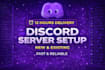 setup professional custom discord server for any community