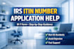 professionally assist you with irs itin number application w7 form