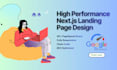 create a responsive next js landing page with tailwind CSS