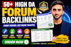 do relevant forum backlinks dofollow and nofollow