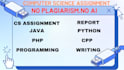 do computer science assigned, java, cpp, python programming tasks and projects