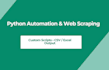 build a python automation or web scraping script