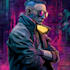 create a cyberpunk portrait illustration