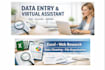 do fast and accurate data entry and virtual assistant tasks