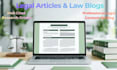 write SEO optimized legal articles and law blog content