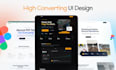design a high converting responsive website UI design in figma