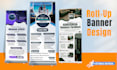 handle banner design ads banner rollup banner