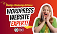 design wordpress website clone landing page with elementor pro