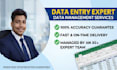 do bulk data entry, web research and virtual assistant tasks
