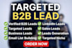 targeted leads generation lead prospecting and email list building
