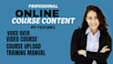 structure ai online course content, video course creation, lms website setup