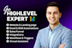 fix gohilevel sales funnel, setup website, ghl automation, workflows