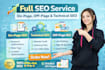do complete SEO service including on page, off page and technical