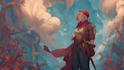paint a character illustration in a fantasy world