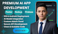 build a custom ai flutter app using firebase and nodejs