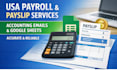 do USA payroll processing and accounting emails