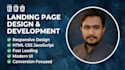 design and develop a responsive landing page using HTML CSS javascript