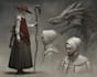 draw horror character art and