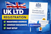 register your UK ltd company with registered address