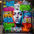 design custom multi layer graffiti portrait for you