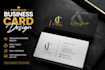 design professional modern business card