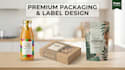 design food packaging, bottle packaging, or pouch design
