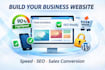 build a fast loading business website optimized for SEO and sales