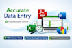 do data entry, copy, typing work and excel work for you