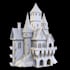 make 3d necropolis castle tower,3d fortress medieval terrain,zbrush,3d printing