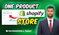design a professional one product shopify dropshipping store