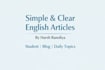 write content , simple and clear english articles