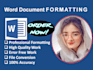 do microsoft word document formatting, designing, word template
