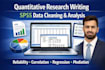 do quantitative research writing, spss, data cleaning and analysis