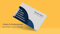 design a clean and professional business card