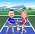 do creative pickleball cartoons for you