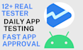 provide 12 real tester for android app