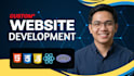 make build a custom website development full stack with cloud