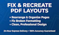 recreate, rearrange, and fix text layout in your PDF document
