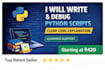 help in python and numpy error fixing and debugging
