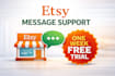 handle etsy customer messages and order support for your shop