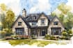 paint watercolor house portrait