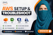 setup and fix AWS ec2, s3, iam, vpc