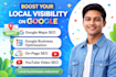 improve your local business visibility on google with seo and video optimization