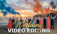 cinematic wedding video editing