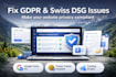 fix gdpr and swiss dsg issues on your website