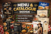professional and modern menu