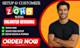 setup zoho crm customize zoho one zoho book zoho forms