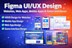 do figma ui ux design web app website design mobile app user interface game